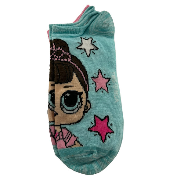 LOL Surprise No Show Socks 6 Pairs 4-10 Size Large - Picture 4 of 8